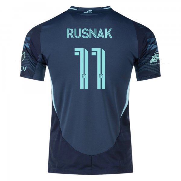 adidas Albert Rusnak Seattle Sounders Away Jersey 25/26 w/ MLS Patches & Sponsor (Aura Ink)