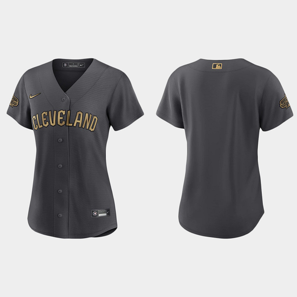 Women's Cleveland Guardians Charcoal 2022 MLB All-Star Game Blank Jersey