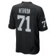 Men's Las Vegas Raiders Justin Herron Nike  Black Team Game Jersey