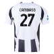adidas Juventus Andrea Cambiaso Home Jersey w/ Serie A Patch 24/25 (White/Black)