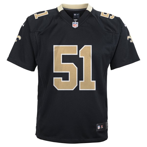 Youth New Orleans Saints Sam Mills Nike Black Retired Game Jersey