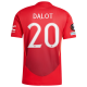 adidas Manchester United Diogo Dalot Home Jersey w/ Europa League Patches 24/25 (MUFC Red/Bright Red)
