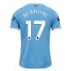 Puma Kevin De Bruyne Manchester City Home Jersey 25/26 w/ EPL + Sponsor Patch (Team Light Blue/Puma White)