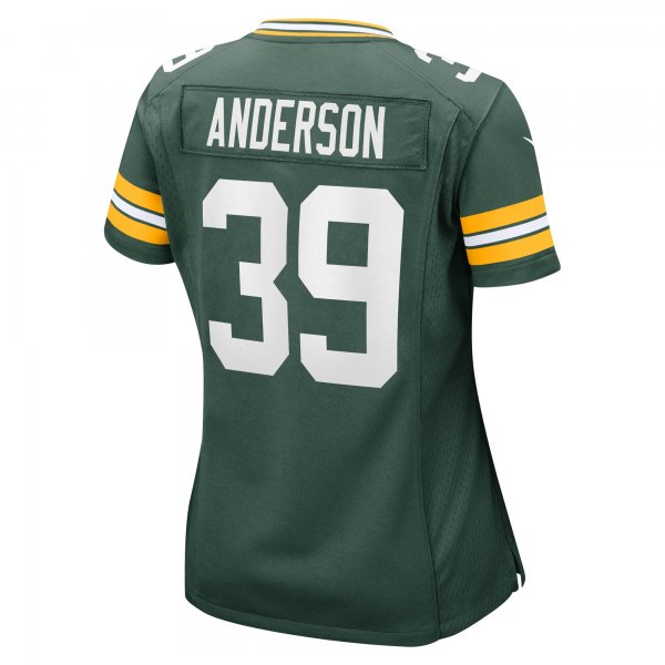 Women's Green Bay Packers Zayne Anderson Nike  Green Team Game Jersey