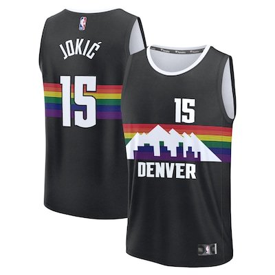 Men's Unisex Denver Nuggets #15 Nikola Jokic Nike Black 2025/26 Authentic City Edition Jersey