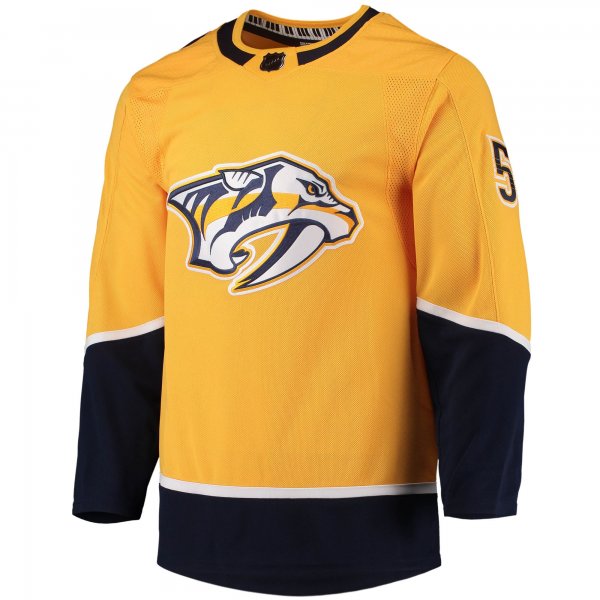 Men's Nashville Predators Roman Josi adidas Gold Home Primegreen Player Jersey