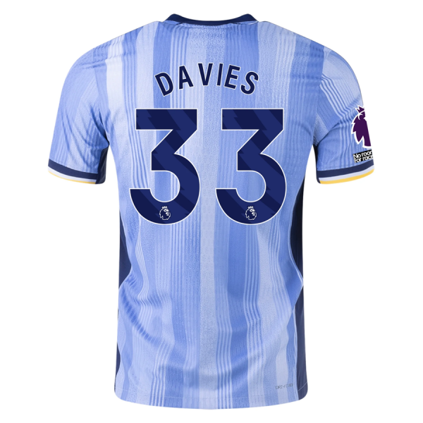 Nike Tottenham Ben Davies Away Jersey w/ EPL + No Room For Racism Patches 24/25 (Cobalt Bliss/Binary Blue)