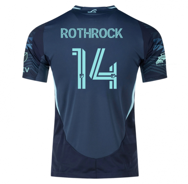 adidas Paul Rothrock Seattle Sounders Away Jersey 25/26 w/ MLS Patches & Sponsor (Aura Ink)