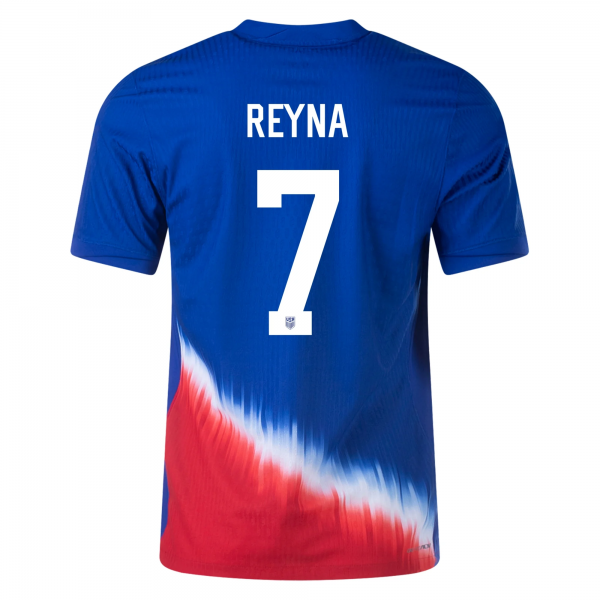 Nike United States Match Gio Reyna Away Jersey 24/25 (Old Royal/Sport Red/White)