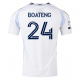 adidas San Diego FC Emmanuel Boateng Away Jersey 25/26 w/ MLS & Apple Patch (White)