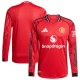 Manchester United adidas Home 2025/26 Player Long Sleeve Jersey - Red