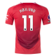 adidas Manchester United Rasmus Højlund Home Jersey w/ EPL + No Room For Racism Patches 24/25 (MUFC Red/Bright Red)