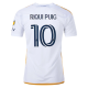 adidas LA Galaxy Riqui Puig Home Jersey w/ MLS + Apple TV Patches 24/25 (White/Yellow/Navy)