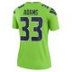 Women's Seattle Seahawks Jamal Adams Nike Neon Green Legend Jersey