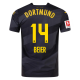 Puma Borussia Dortmund Maximilian Beier Away Jersey w/ Bundesliga Patch 24/25 (Puma Black/Faster Yellow)