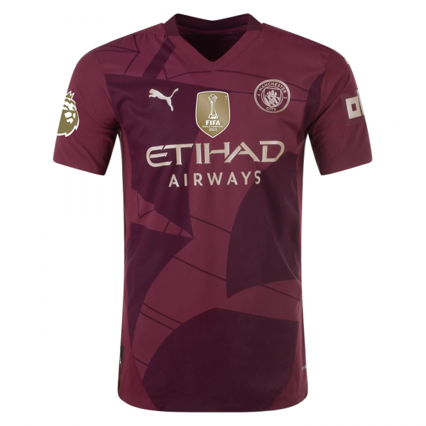 Puma Manchester City Kyle Walker Third Jersey w/ EPL + Club World Cup Patch 24/25 (Dark Jasper)
