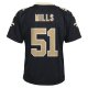 Youth New Orleans Saints Sam Mills Nike Black Retired Game Jersey