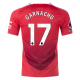 adidas Manchester United Alejandro Garnacho Home Jersey w/ EPL + No Room For Racism Patches 24/25 (MUFC Red/Bright Red)