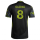 adidas Dániel Gazdag Columbus Crew Away Jersey w/ MLS Patches 25/26 (Black/Yellow)
