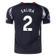 adidas Arsenal William Saliba Away Jersey w/ EPL Patch 24/25 (Black)
