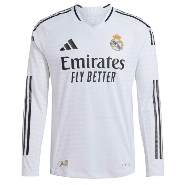 adidas Real Madrid Long Sleeve Home Jersey 24/25 (White)