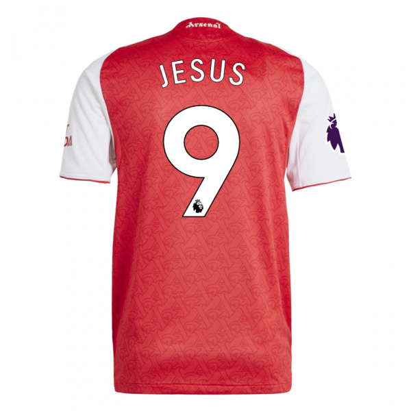 adidas Bukayo Gabriel Jesus Arsenal FC Home Jersey 25/26 w/ EPL Patch (Better Scarlet/White