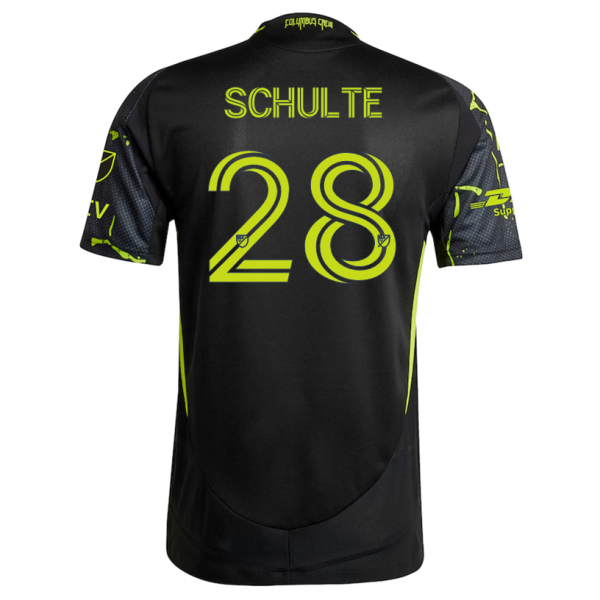 adidas Patrick Schulte Columbus Crew Away Jersey w/ MLS Patches 25/26 (Black/Yellow)