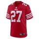 Men's San Francisco 49ers Ji'Ayir Brown Nike Scarlet Team Game Jersey