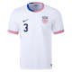 Nike Mens United States Walker Zimmerman Match Home Jersey 24/25 (White/Obsidian)