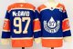 Men's #97 Connor McDavid Edmonton Oilers Dark Blue And Orange City Edition Jersey