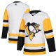 Men's Pittsburgh Penguins adidas White Away Blank Jersey