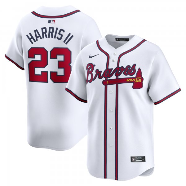 Men's Atlanta Braves Michael Harris II Nike White Home Limited Player Jersey