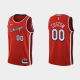 Men's Chicago Bulls #00 Custom 75th Anniversary Red City NBA Jersey