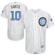 Chicago Cubs #10 Ron Santo White(Blue Strip) Flexbase Collection 2016 Father's Day Stitched MLB Jersey