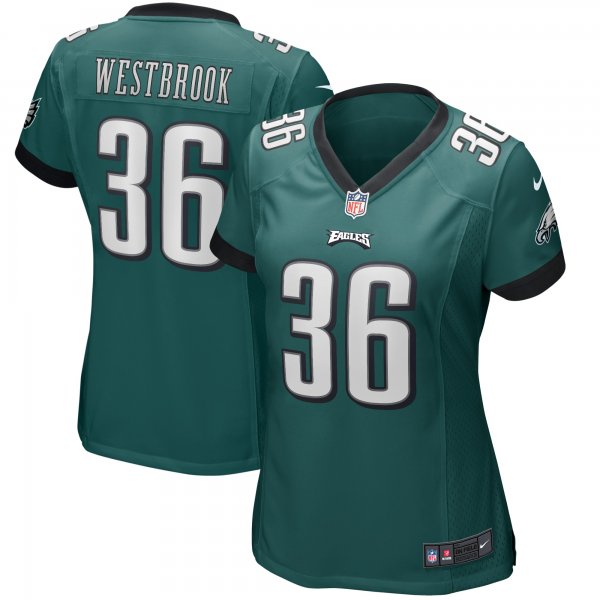 Women's Philadelphia Eagles Brian Westbrook Nike Midnight Green Game Retired Player Jersey