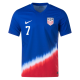 Nike United States Match Gio Reyna Away Jersey 24/25 (Old Royal/Sport Red/White)