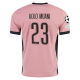Nike Paris Saint-Germain Randal Kolo Muani Third Jersey w/ Champions League Patches 24/25 (Rust Pink/Black)